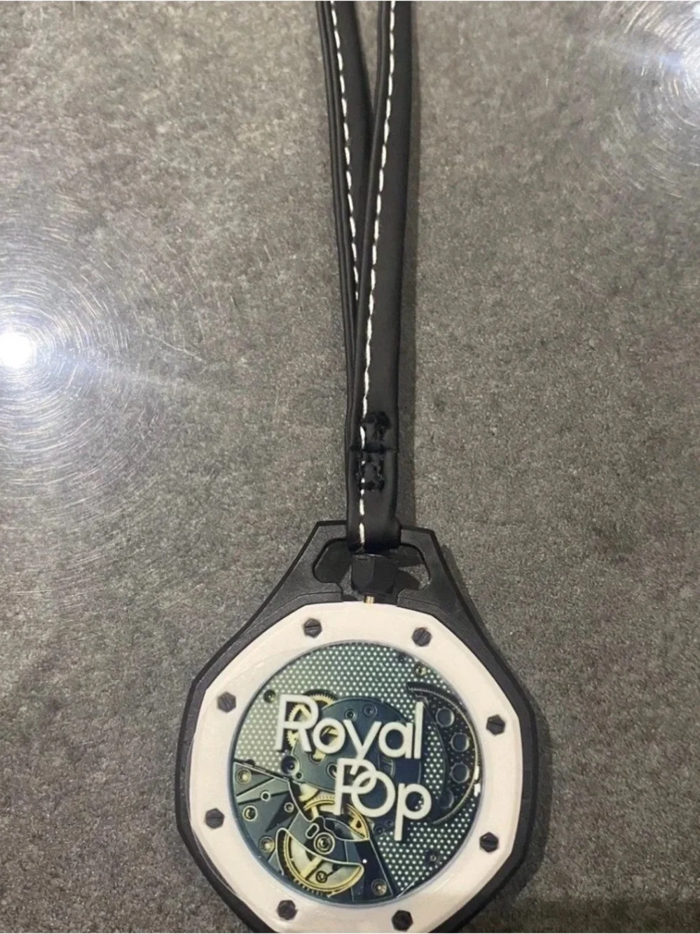 Swatch Royal Pop Black and White Graphic Strap
